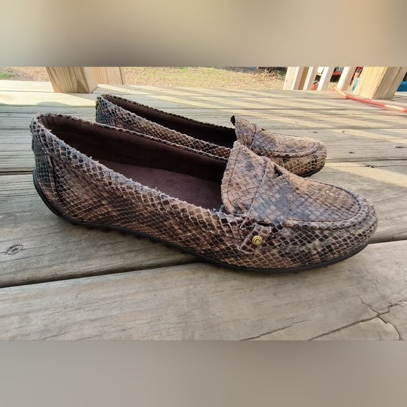 Rockport Embossed Snakeskin Loafers w/ adiprene by Adidas Women's Size 8 - Picture 3 of 13